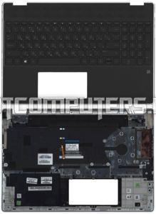 Клавиатура для ноутбука HP 15-DQ топкейс, черный с подсветкой