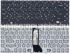 Клавиатура для ноутбуков Acer Aspire R7-571, R7-572 Series, черная без рамки c поддержкой подсветки
