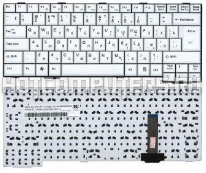 Клавиатура для ноутбуков Fujitsu Siemens Lifebook S760 T901 Series, Русская, Белая, p/n: CP442332