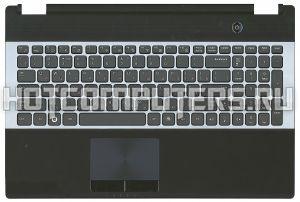 Клавиатура топ панелью для ноутбуков Samsung RC530 Series, Черная, Русская, Топ кейс Чёрный