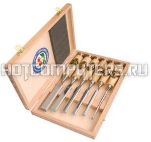 Набор стамесок с деревянными ручками KIRSCHEN, 6 шт. 6, 10, 12, 16, 20, 26 мм (KR-1101000)