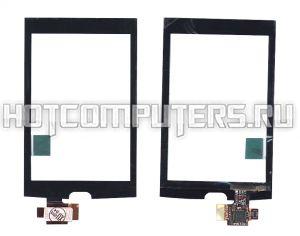 Сенсорное стекло (тачскрин) 940-806-1R3, 3.2", для Huawei U8500 черный
