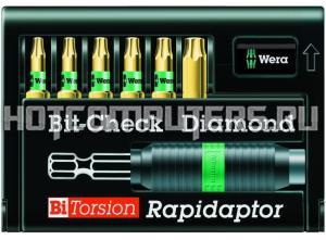 Набор 8767-6 TORX®/BDC Bit-Check – Rapidaptor 056372, WERA WE-056372 (WE-056372)