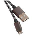 Кабель USB BOROFONE BX24 для Lightning, 2.4А, длина 1м, серый