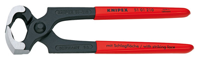 (KN-5101210) Клещи с функцией молотка, 210 мм, 51 01 210, KNIPEX KN-5101210
