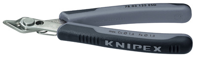 (KN-7803125ESD) Кусачки для электроники прецизионные антистатические Electronic Super Knips ® 78 03 125 ESD, KNIPEX KN-7803125ESD