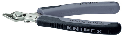 (KN-7813125ESD) Кусачки для электроники прецизионные антистатические Electronic Super Knips ® 78 13 125 ESD, KNIPEX KN-7813125ESD