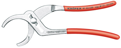 (KN-8103230) Клещи трубные захватные для полимерных труб и соединительных деталей, 230 мм, 81 03 230, KNIPEX KN-8103230