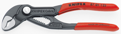 (KN-8701125) Высокотехнологичные сантехнические клещи Cobra®, 125 мм, 87 01 125, KNIPEX KN-8701125