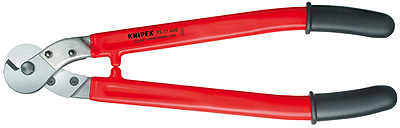 (KN-9577600) Ножницы для резки проволочных тросов и кабелей диэлектрические 95 77 600, KNIPEX KN-9577600