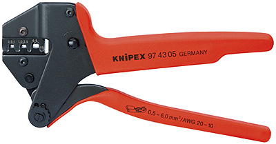 (KN-974305) Инструмент для опрессовки системный, для сменных опрессовочных плашек 97 43 05, KNIPEX KN-974305