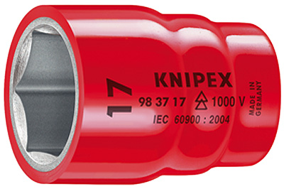 (KN-983710) Сменные головки к торцевому ключу для винтов с шестигранной головкой 98 37 10, KNIPEX KN-983710