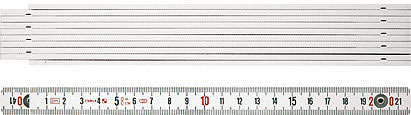 (ST-01001) Метр складной пластмассовый STABILA Тип 1007 2м х 16мм, 1001, 01001