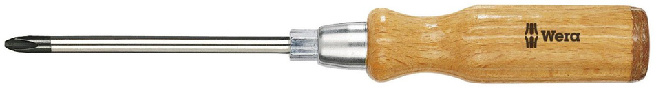 (WE-018350) Крестовая отвертка с деревянной ручкой 935 SPH, PH 1 / 90 мм, 018350, WERA WE-018350