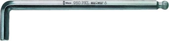 (WE-022050) Г-образный ключ 1,5 мм, метрический, хромированный 950 PKL 022050, WERA WE-022050