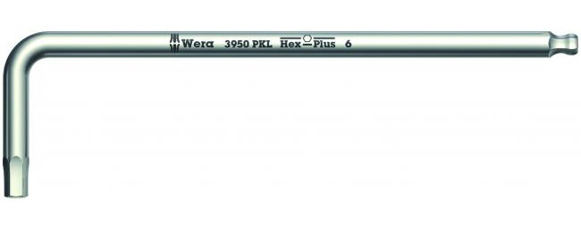 (WE-022703) 3950 PKL Г-образный ключ 3/123 мм, метрический, нержавеющая сталь 022703, WERA WE-022703