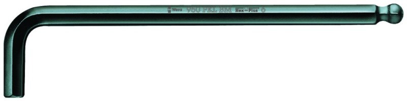 (WE-027102) Г-образный ключ 2 мм, метрический, 950 PKL BM BlackLaser 027102, WERA WE-027102