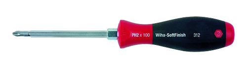 (WI-00765) Отвертка Wiha SoftFinish для винтов Phillips PH2 x 100 мм, 00765
