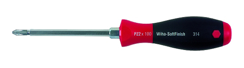 (WI-00777) Отвертка Wiha SoftFinish для винтов Pozidriv PZ2 x 100 мм, 00777