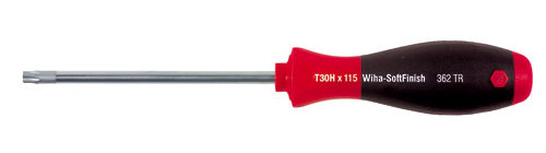 (WI-01301) Отвертка Wiha SoftFinish TORX Tamper Resistant T15H x 80 мм 01301