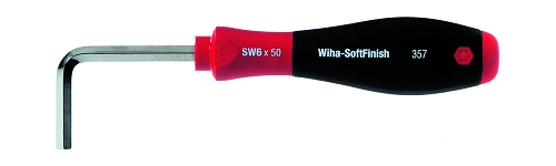 (WI-26232) Изогнутая отвертка Wiha SoftFinish с шестигранником 5 x 45 мм, 26232