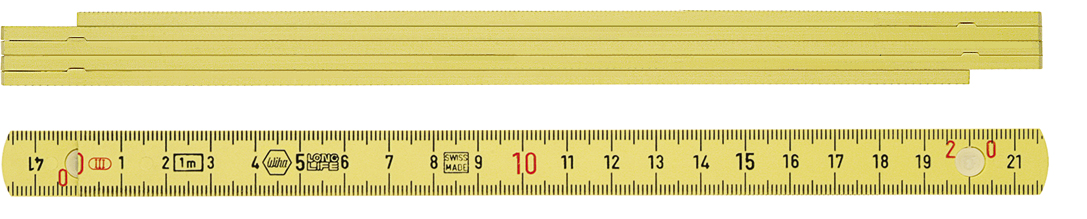 (WI-27063) Метр складной Longlife 1 м, желтый, WIHA 27063