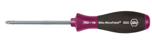 (WI-29153) Отвертка Wiha MicroFinish для винтов Pozidriv PZ2 x 100 мм, 29153