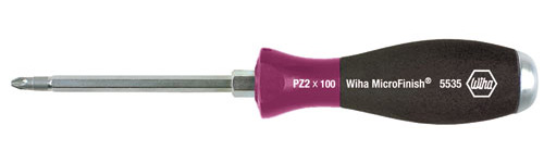 (WI-29159) Отвертка Wiha MicroFinish для винтов Pozidriv с набалдашником PZ2 x 100 мм, 29159