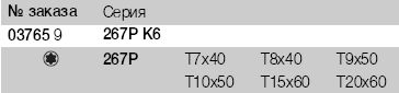 (WI-03765) Набор отверток Wiha PicoFinish для винтов TORX T7-T10, T15, T20 (6 шт.), 03765