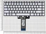 Клавиатура для ноутбука HP 14-bp002la серебристая с подсветкой