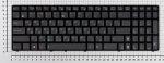 Клавиатура для ноутбука Asus 04GN1R2KRU00-2, русская, черная с рамкой, с маленькой кнопкой Enter