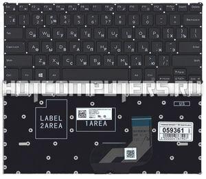 Клавиатура для ноутбука Dell 0G96XG черная без рамки