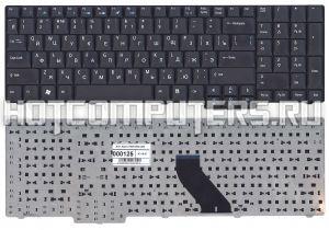 Клавиатура для ноутбуков Acer Aspire 5335, 5735, 6530G, 6930G, 7000, 7100, 7110, 7730, 8920G, 8930G, 9300, 9400, 9410, 9420 Series, p/n: PK1301L02H0, 9J.N8782.U0R, AEZR6700010, русская, черная матовая