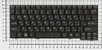 Клавиатура для нетбуков Lenovo IdeaPad S10-2, S10-3C, S11 Series, p/n: 25-008441, S11-RU, V103803-2BS1-US, русская, чёрная, без рамки, плоский Enter
