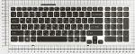 Клавиатура для ноутбуков Sony Vaio VPC-F11 VPC-F12 VPC-F13 VPC-F11M1EH VPC-F119FC Series, Русская, Чёрная с серебристой рамкой и подсветкой, p/n: NSK-S9A01