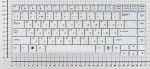Клавиатура для ноутбуков LG M1 Series, Русская, Белая, p/n: HMB434EA