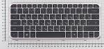 Клавиатура для ноутбуков HP Pavilion DM3-1000 Series, p/n: NSK-HKU0R, 9Z.N2X82.U0R, 580687-001, русская, черная с бронзовой рамкой