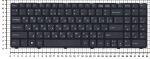 Клавиатура для ноутбуков MSI CR640 CX640 A6400 CR640 MS-16Y1 Series, DNS, Medion, Русская, Чёрные кнопки, Чёрная рамка