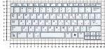 Клавиатура для ноутбуков Samsung Q35/Q45 Series, Русская, Серебряная, p/n: BA59-01837C
