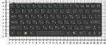 Клавиатура для ноутбука Sony Vaio E11, SVE11, SVE111 Series. Черная, с черной рамкой. PN: 149036311, 149036351