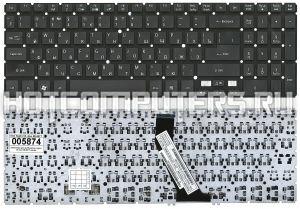 Клавиатура для ноутбуков Acer Aspire V5-531, V5-531G, V5-551, V5-551G, V5-571, V5-571G, Timeline Ultra M5-581, M5-581T, M5-581G, M5-581TG Series, p/n: 9Z.N8DBW.H0R, MP-11F53SU-528, MP-11F53SU-4424, русская, черная