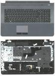 Клавиатура для ноутбуков Samsung RC720 Series, черная топкейс серый, Русская, p/n: BA75-02837C