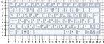 Клавиатура для ноутбуков Sony VAIO SVE11 Series, Русская, Белая с белой рамкой, p/n: 149036911GB