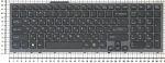 Клавиатура для ноутбуков Sony Vaio VPC-F11 VPC-F12 VPC-F13 VPC-F11M1EH series, Русская, Чёрная, Серая рамка, P/N: 148781561