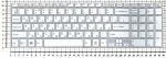 Клавиатура для ноутбука Sony FIT 15, SVF15 Series, p/n: 149240561RU, 9Z.NAEBQ.00R, NSK-SN0BQ, белая без рамки, с поддержкой подсветки