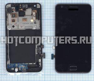Модуль (матрица + тачскрин) + передняя панель для Samsung Galaxy S2 i9100 черный, Диагональ 4.27, 800x480 (WVGA)