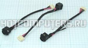 Разъем питания PJ412 для ноутбука Sony Vaio VPC-EH, VPC-EJ Series. 6.5x4.4 mm с иглой. С кабелем 12 см. p/n: A-1835-920-A, A1835920A.