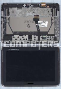 Модуль (матрица + тачскрин) full set для Samsung Galaxy Note 10.1 N8000 черный с рамкой, Диагональ 10.1, 1280x800 (WXGA)