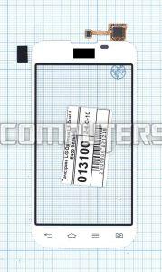 Сенсорное стекло (тачскрин) для LG Optimus L5 Dual II E455 белый, Диагональ 4