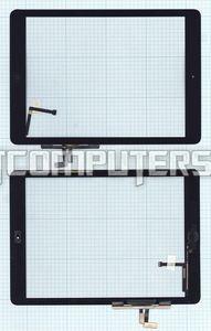 Сенсорное стекло (тачскрин) для Apple iPad Air + Home button черный, Диагональ 9.7, 2048x1536 (QXGA)